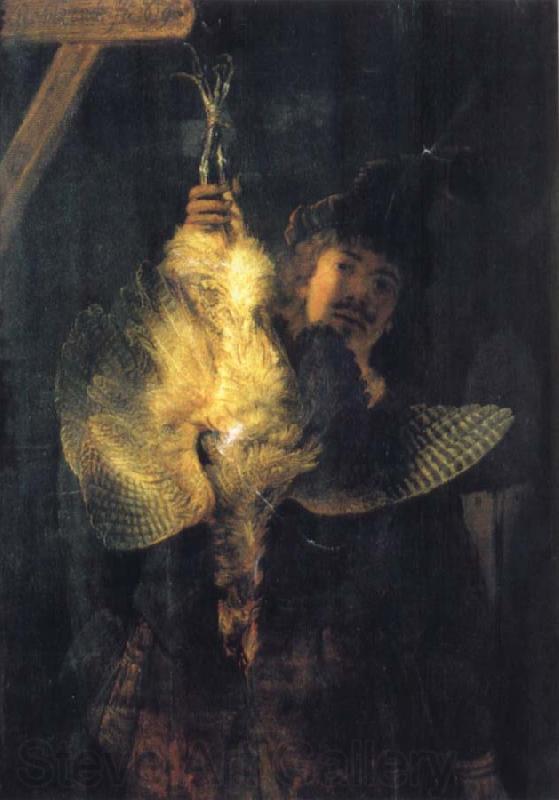 REMBRANDT Harmenszoon van Rijn Self-Portrait with a Dead Bittern